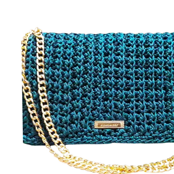 Petrol Luxe Chain Bag