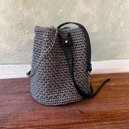 Luxe Bucket Crochet Bag – Χειροποίητη Πλεκτή Bucket Τσάντα